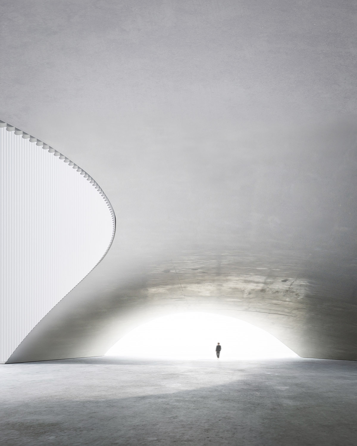 Fran Silvestre proposes circular and hollowed building to