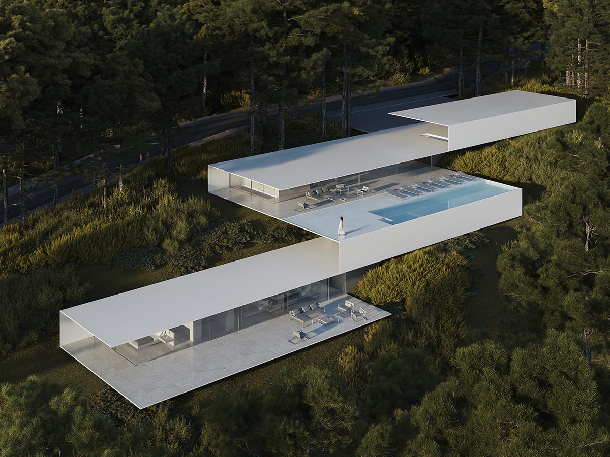 Fran Silvestre Arquitectos designs Roca Views Ibiza home with thin