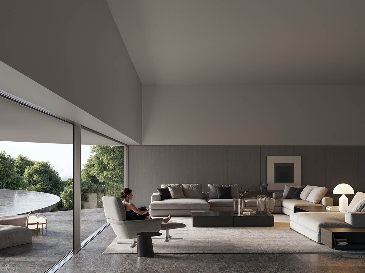 Three circular volumes create Villa Noon in Sotogrande designed by Fran Silvestre Arquitectos