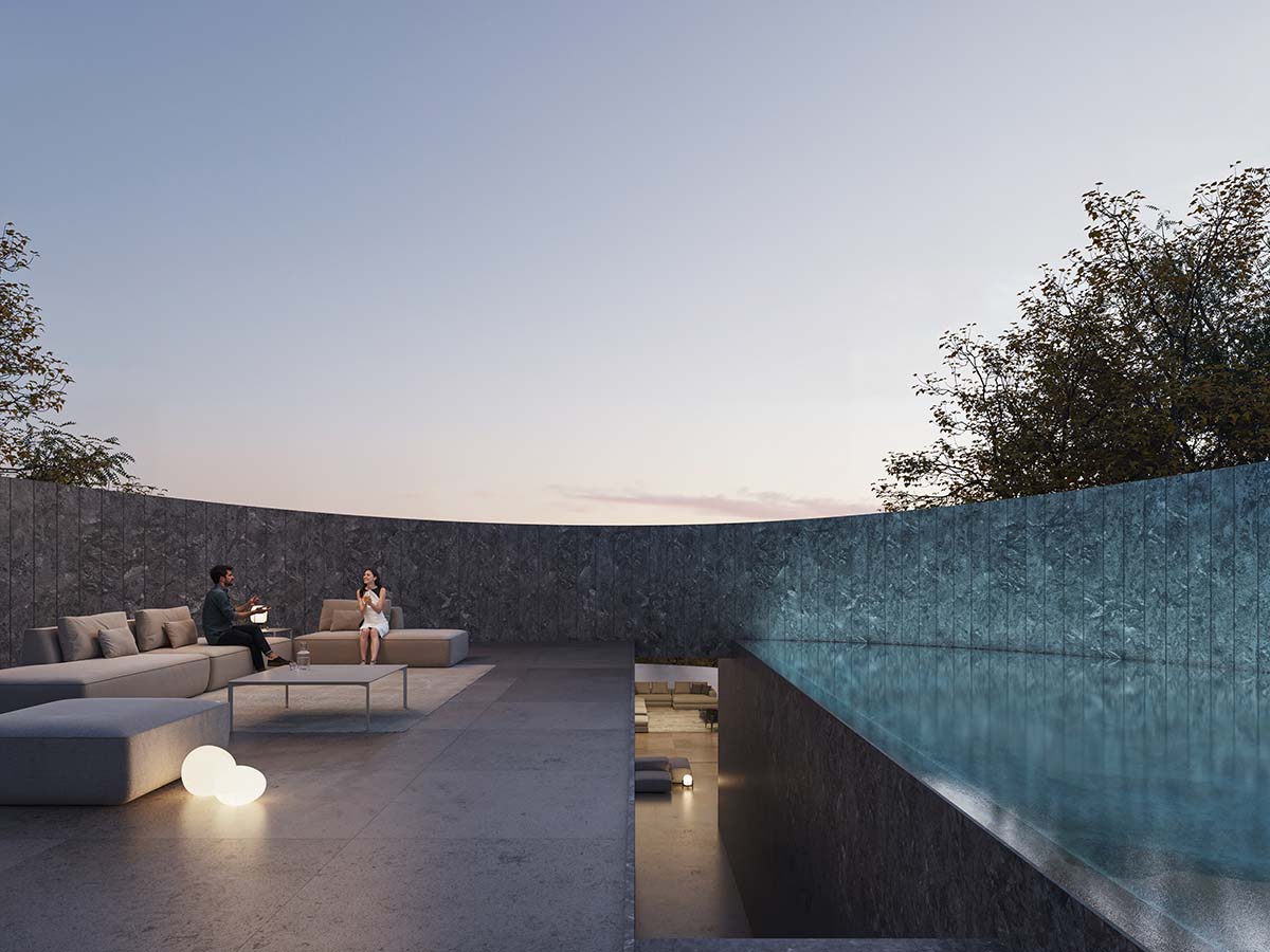 Three circular volumes create Villa Noon in Sotogrande designed by Fran Silvestre Arquitectos