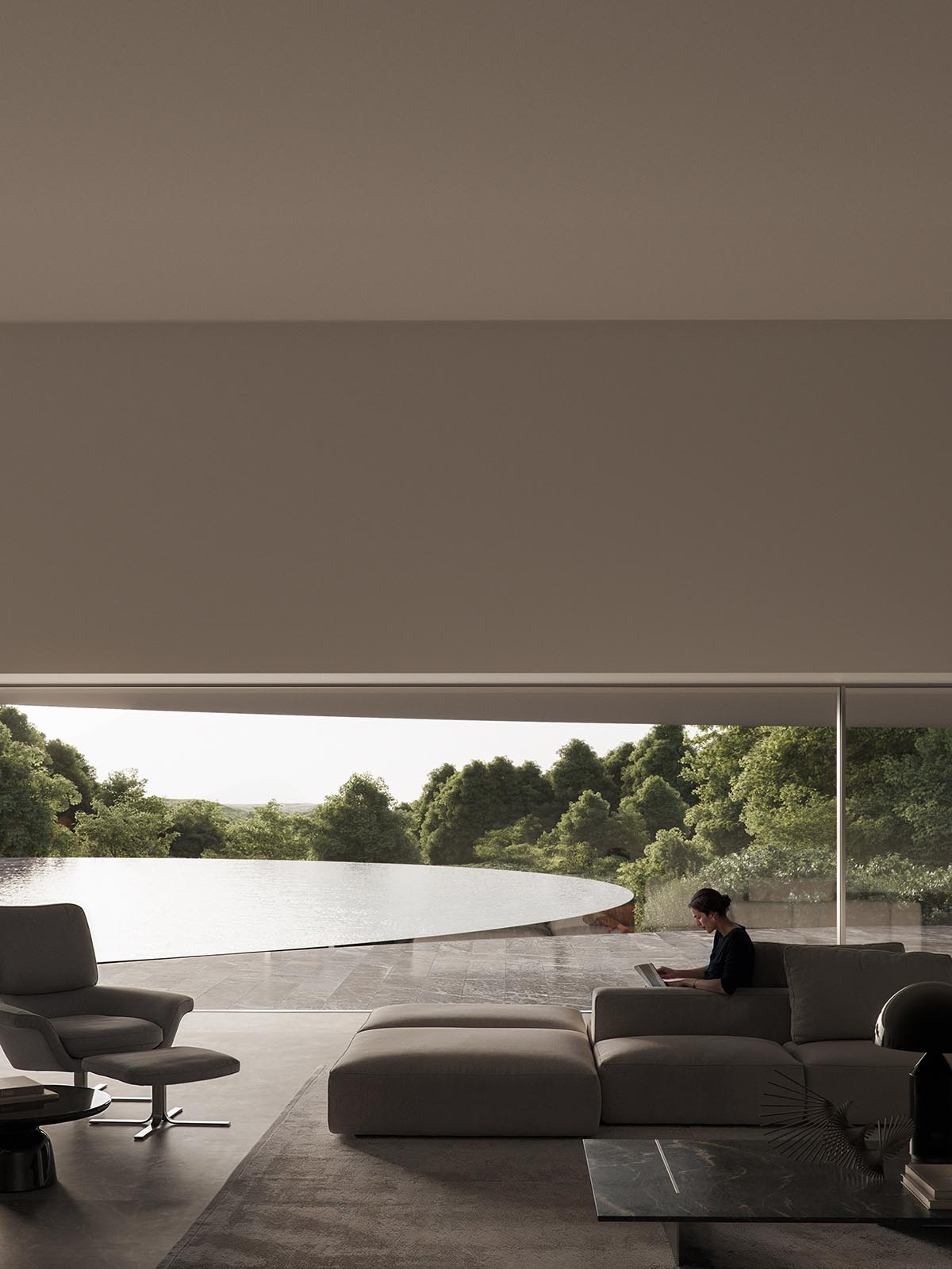 Three circular volumes create Villa Noon in Sotogrande designed by Fran Silvestre Arquitectos