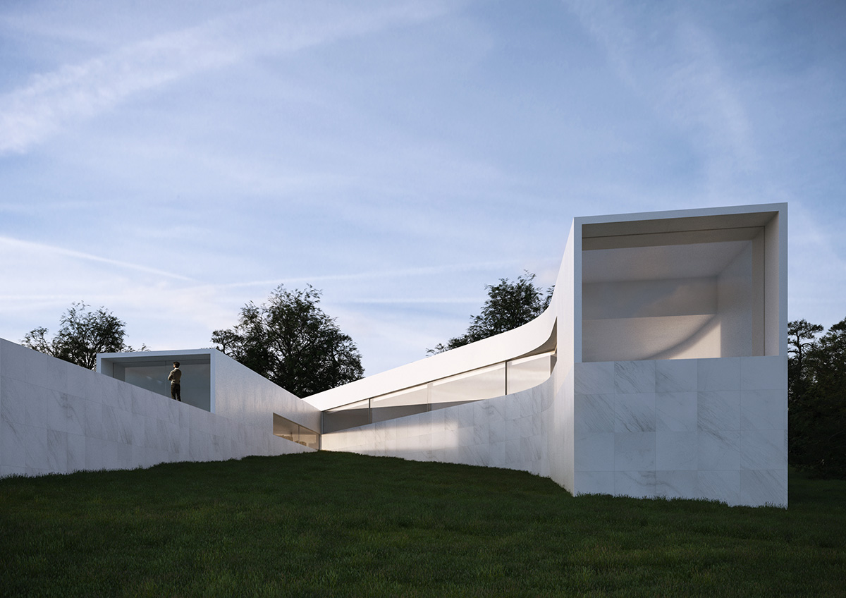 Fran Silvestre Arquitectos designs longitudinal house enhancing views towards the city of Lisboa