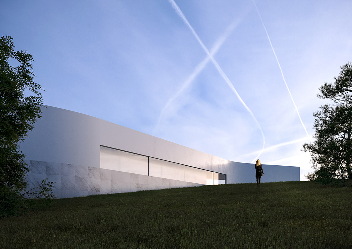 Fran Silvestre Arquitectos designs longitudinal house enhancing views towards the city of Lisboa