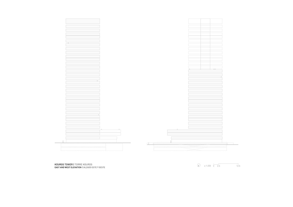 Fran Silvestre Arquitectos unveils Kouros Tower with clean curves in Valencia