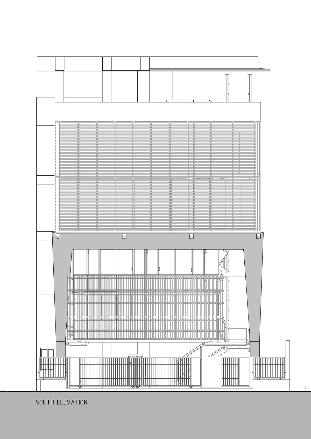 Funktion Design Studio’s Concrete Portals Carry and Suspend Office Spaces