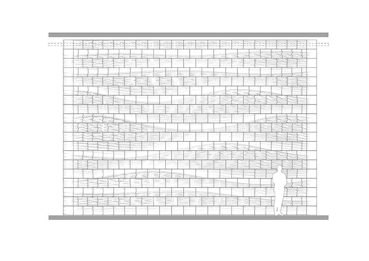 Studio RAP wraps the entrance of a hotel with majestic 3D printed ceramic walls 