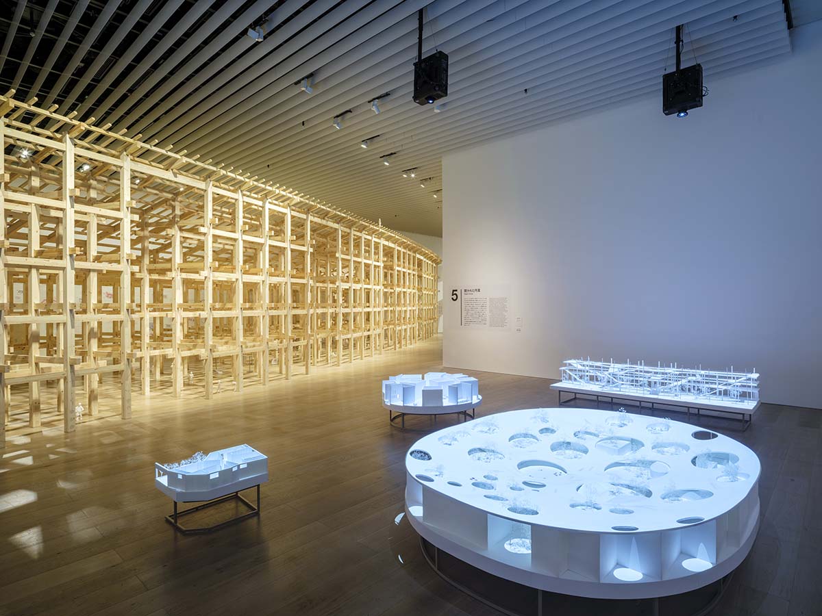 Sou Fujimoto brings primordial future forest exhibition into the Mori Art Museum in Tokyo