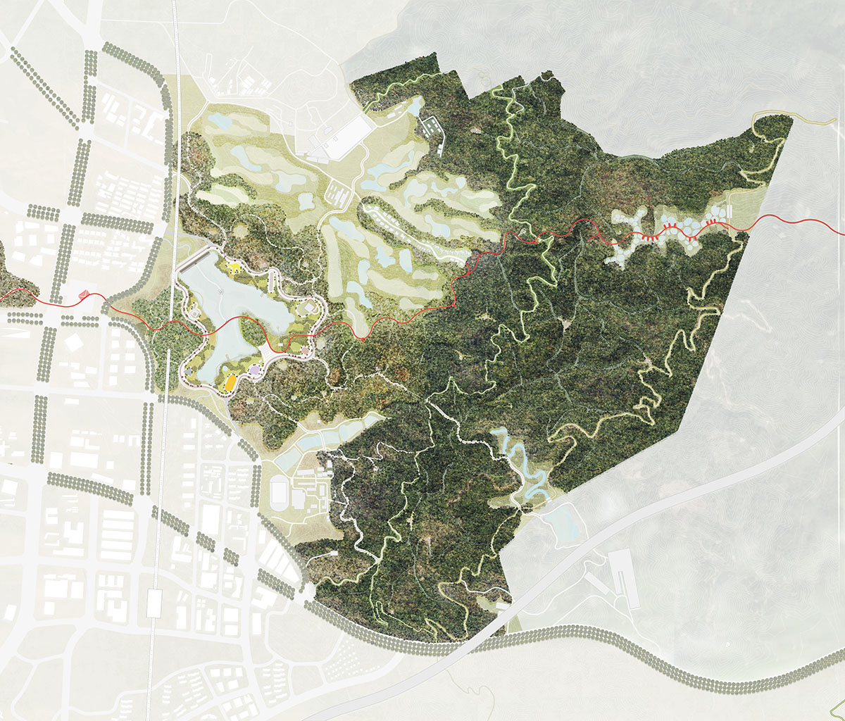 LOLA, TALLER and L+CC win competition for a new forest and sports park in Shenzhen