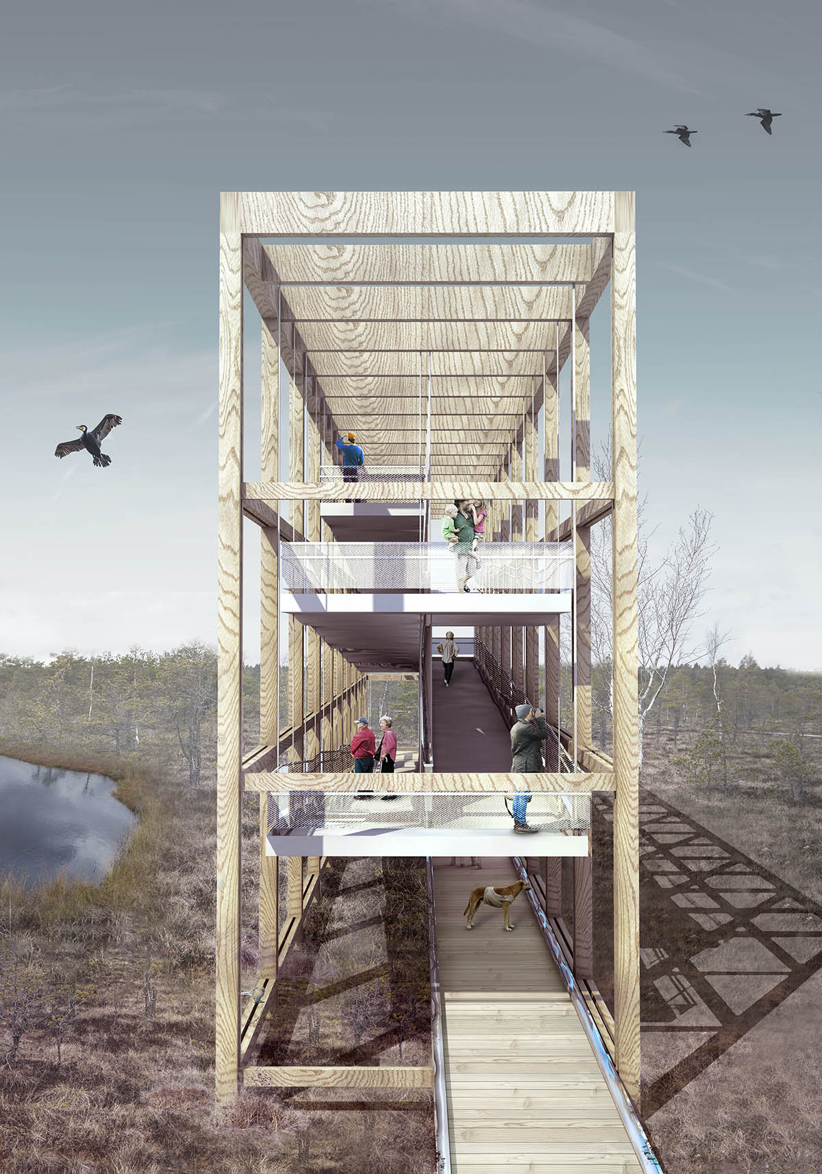 Winners Announced For Kemeri National Park Observation Tower Architecture Competition in Latvia