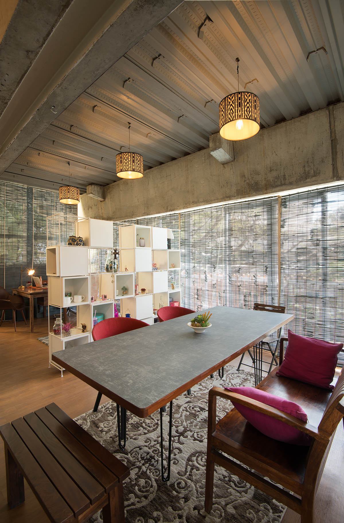 Funktion Design Studio’s Concrete Portals Carry and Suspend Office Spaces