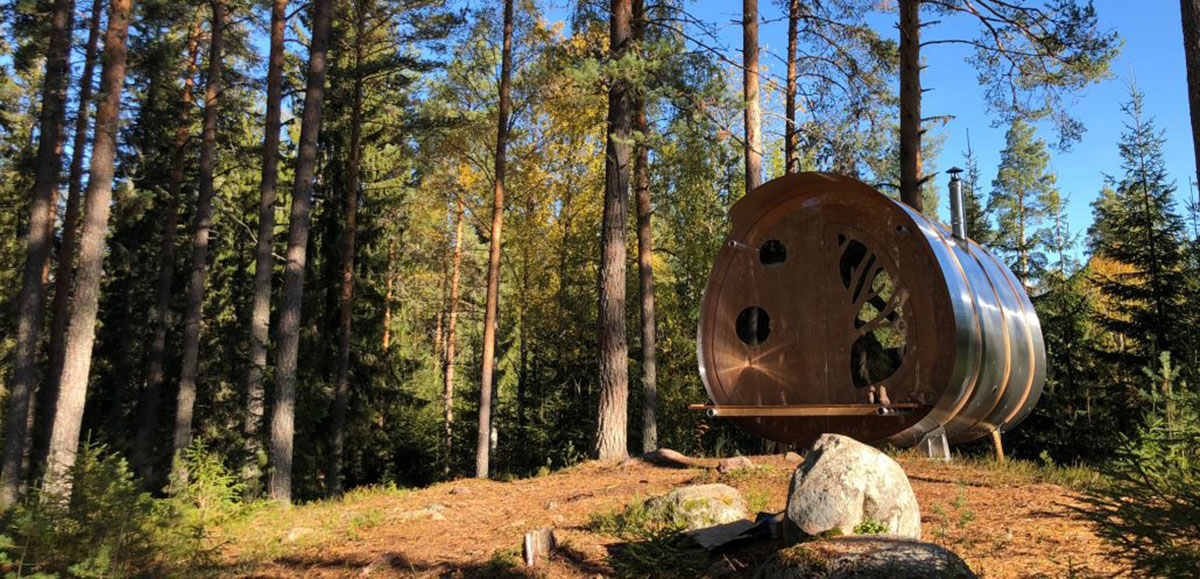 Tree Tents designs highly-portable wilderness cabin that reflects nature surround it