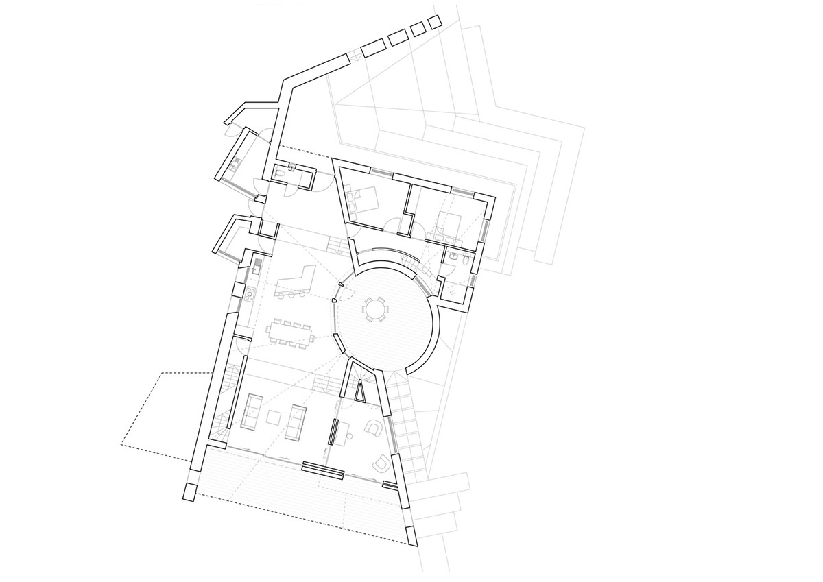 Featherstone Young creates meandering green roof for Stonecrop House in Rutland, UK