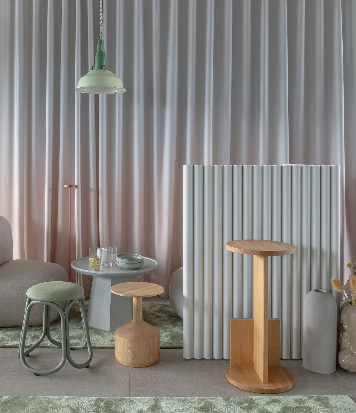 Hotel interior by Grzywinski + Pons creates order in chaos with objects, materials, and furnitures