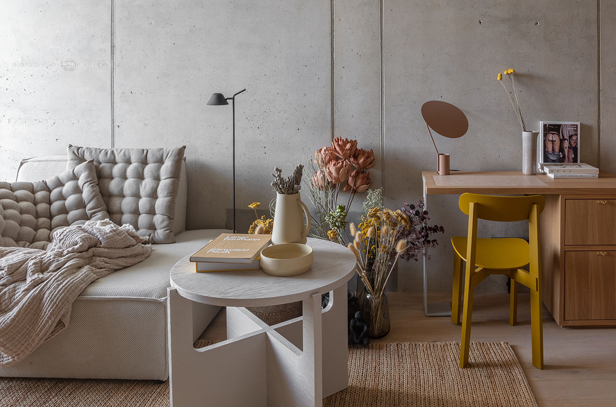 Hotel interior by Grzywinski + Pons creates order in chaos with objects, materials, and furnitures