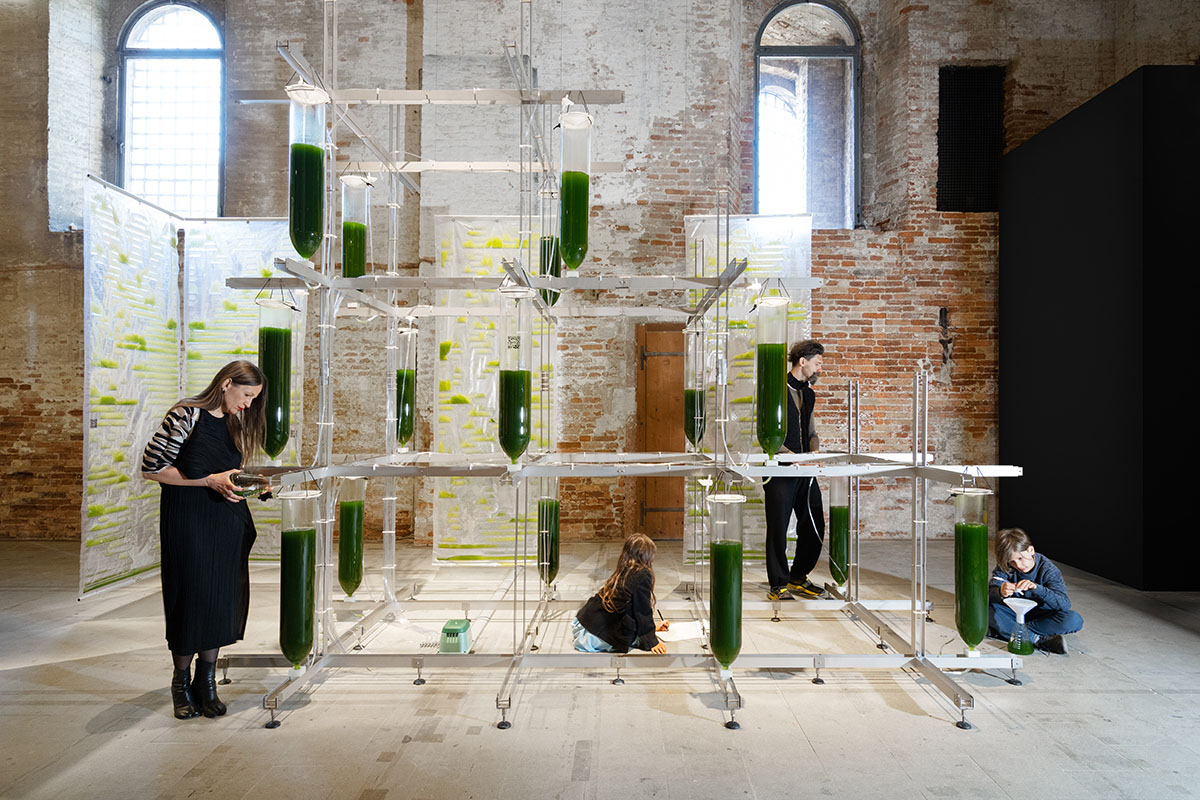 ecoLogicStudio installs prototype dwelling addressing biotech architecture at Venice Biennale