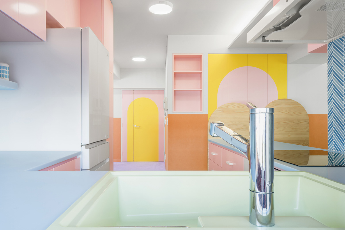 Adam Nathaniel Furman creates toy-like apartment interior from a palette of pastel colours in Tokyo