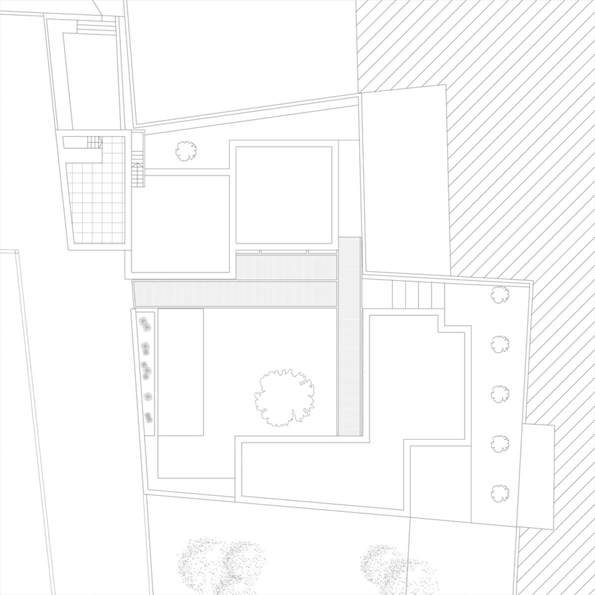 Dos Architects creates small patios with an interplay of all-white volumes for house in Salento