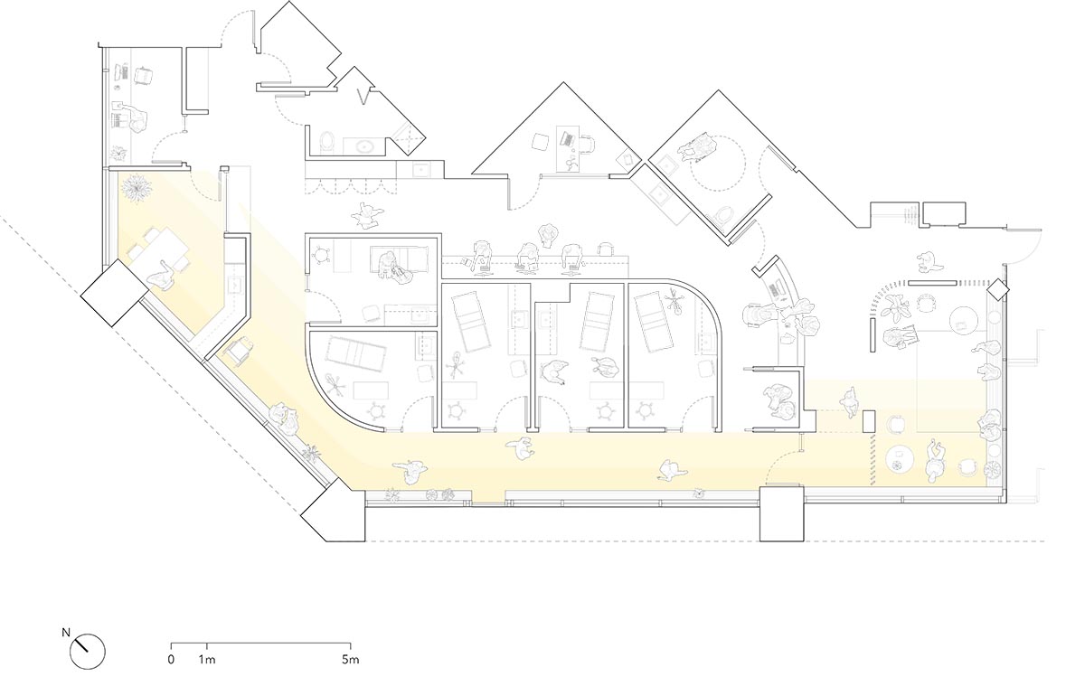 Medical clinic designed by Fonseka Studio creates a light, warm, and uplifting atmosphere in Ontario