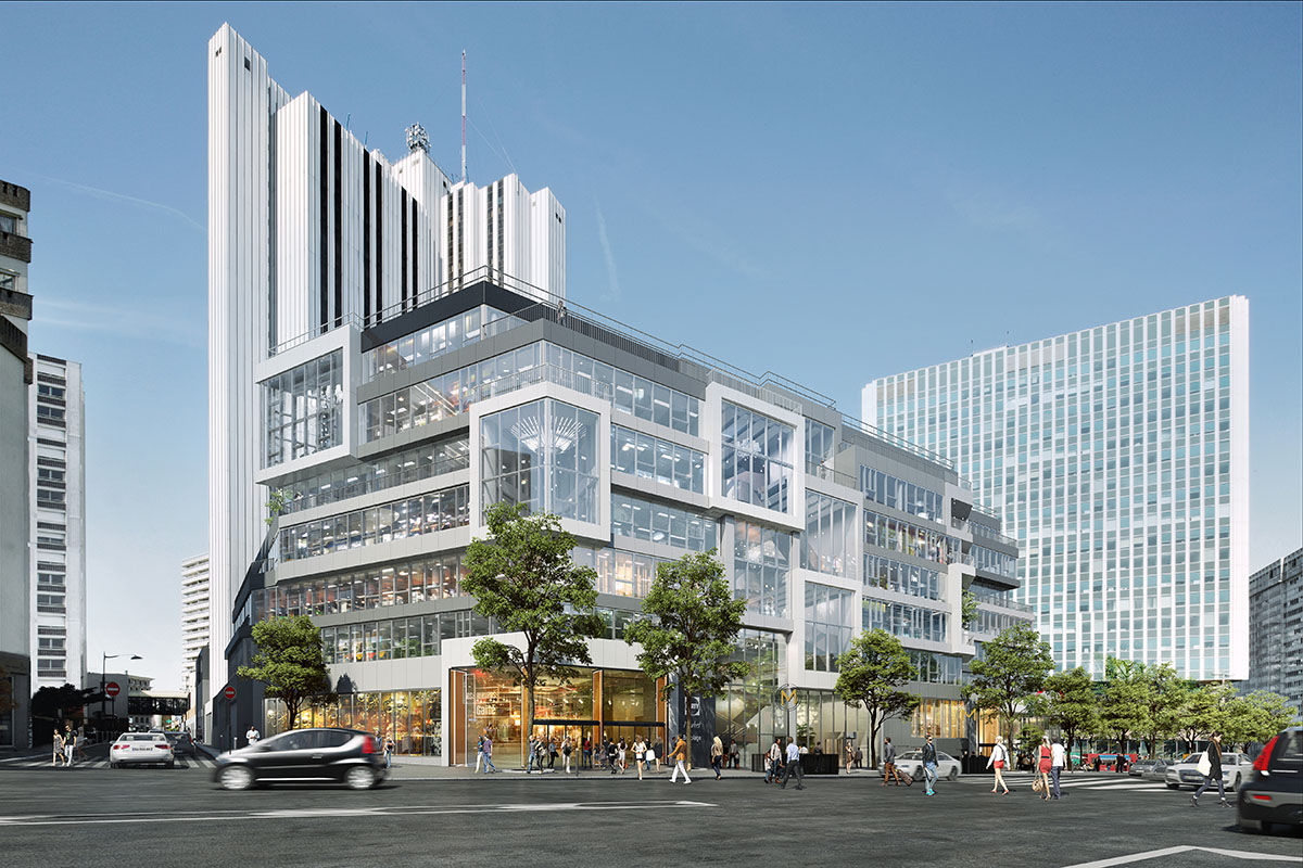 MVRDV's urban integration and rooftop extension for 1970s shopping centre breaks ground in Paris