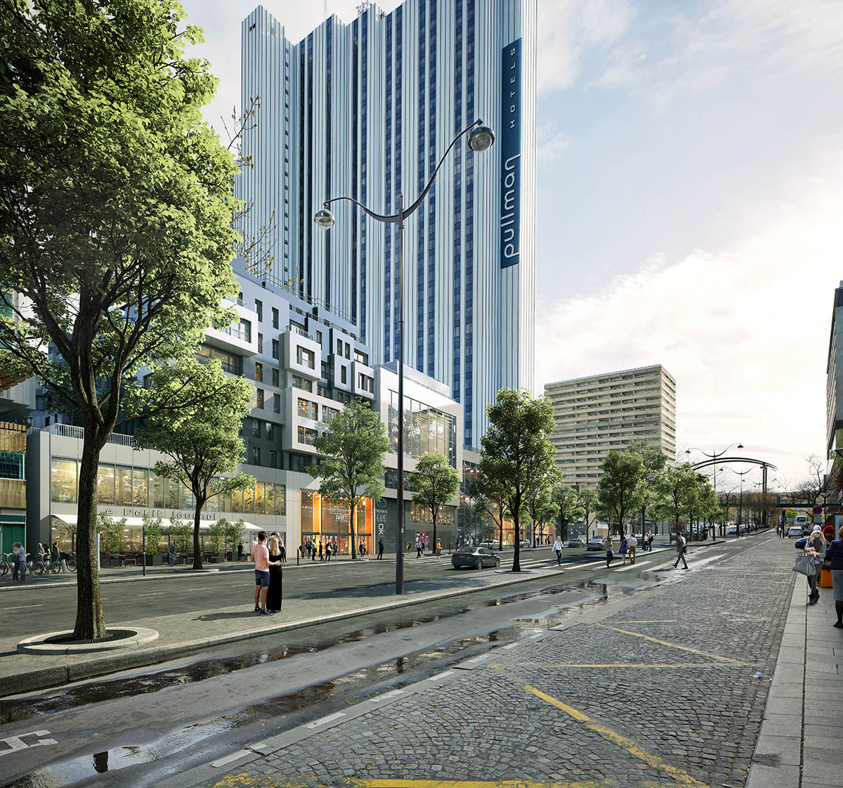 MVRDV's urban integration and rooftop extension for 1970s shopping centre breaks ground in Paris