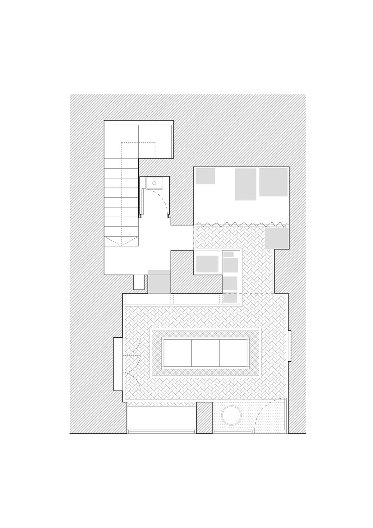 Bakery features central oak tables that revive the traditional dining room experience 