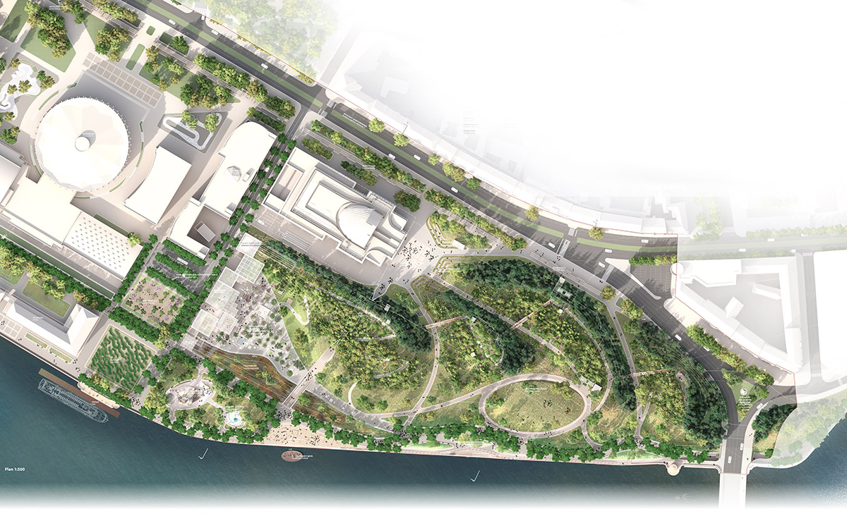 Studio 44 and WEST 8 win Tuchkov Buyan Park Competition in Russia