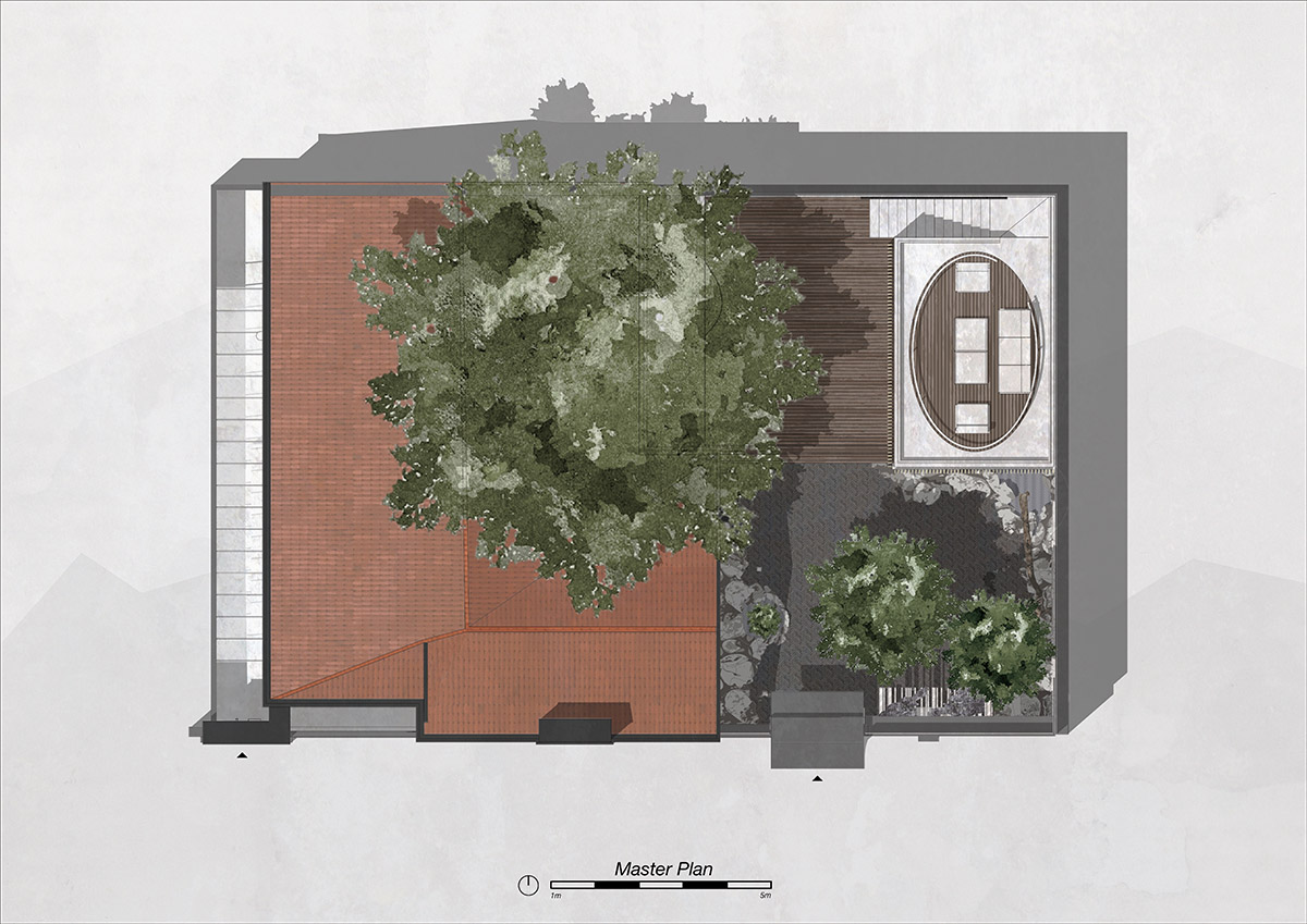 Wutopia Lab designs Hiding House featuring a micro Chinese garden in Shanghai