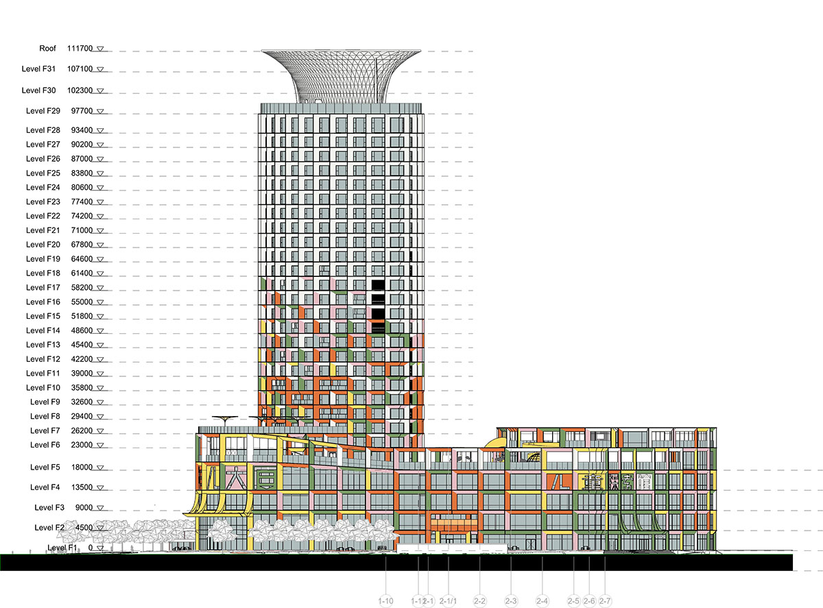 MVRDV transforms old mixed-use tower into a vibrant and colourful women and children’s centre