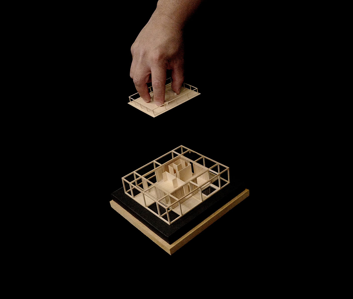 Concrete columns and beams wrap Cosmos House designed by S-AR in Mexico