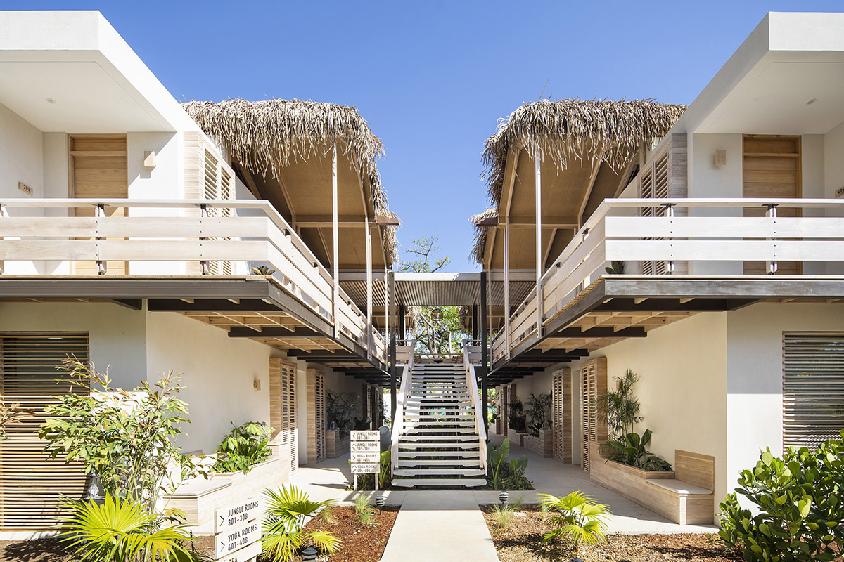 Studio Saxe converts former disused house into a tropical hotel in a hidden town of Costa Rica