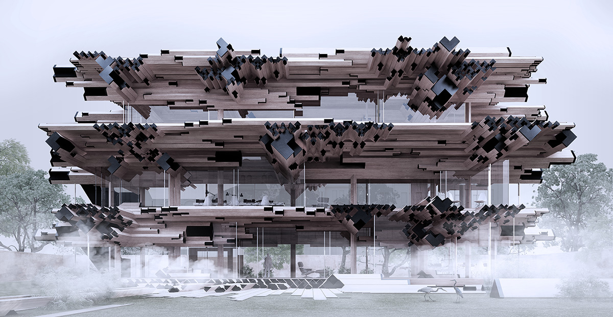 Gilles Retsin combines timber construction with Augmented Reality and ...