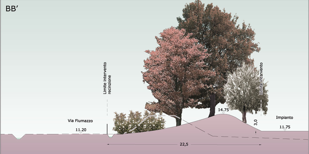 Large triangular surfaces camouflage this bioenergy power plant designed by Giovanni Vaccarini