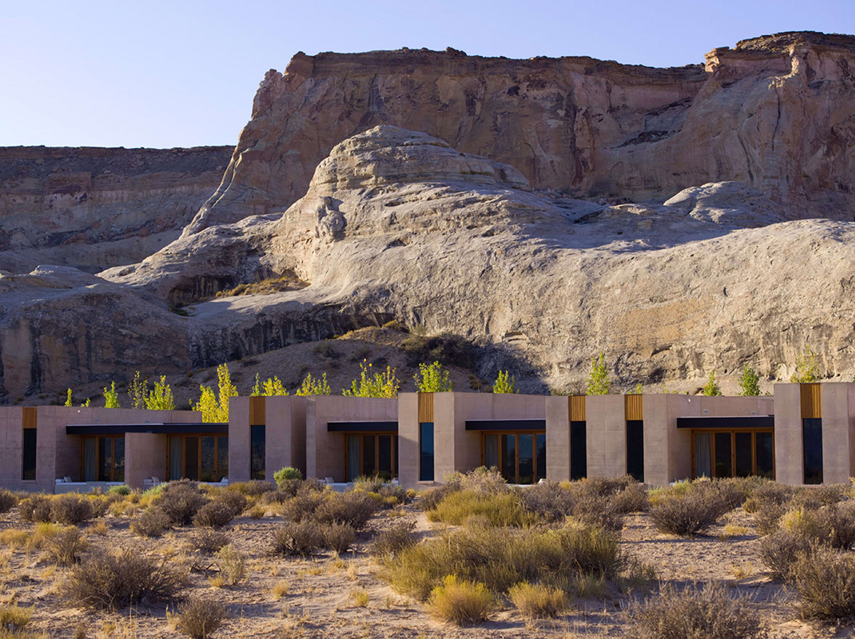 This resort and spa perfectly blended in majestic cliffs and rock formations in southern Utah
