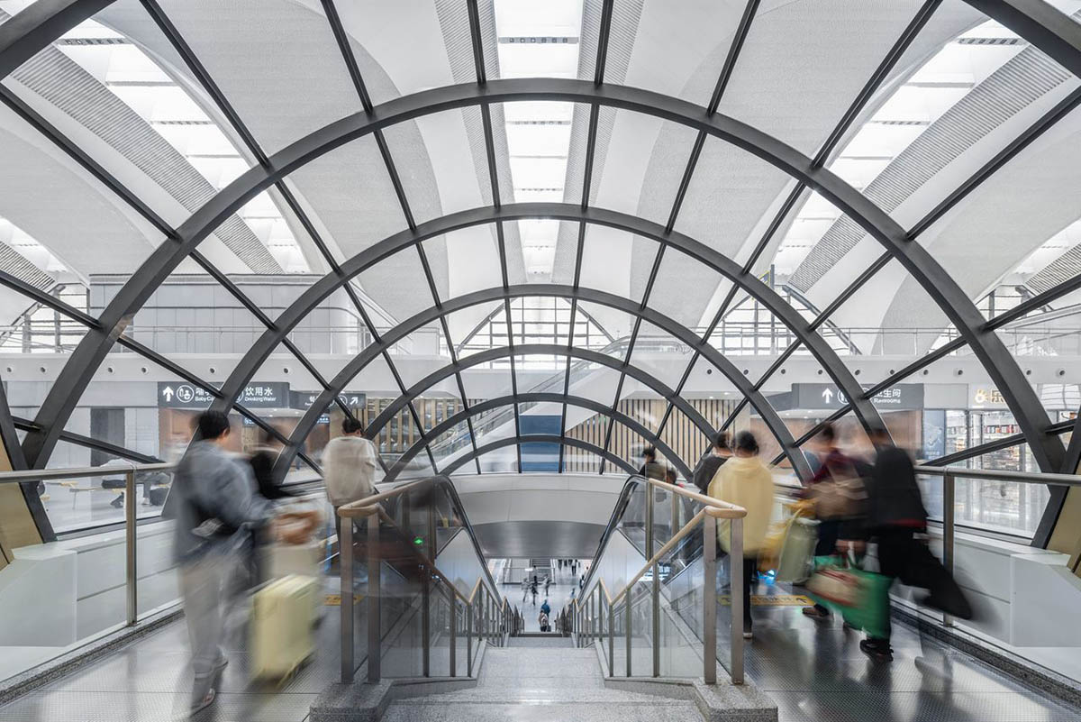 gmp completes Nanchang East Station with the rhythm of the arcs