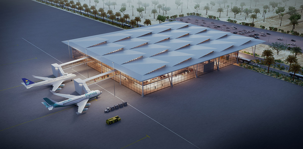 GMW Mimarlık Unveils Images for Prototype Terminals in Saudi Arabia