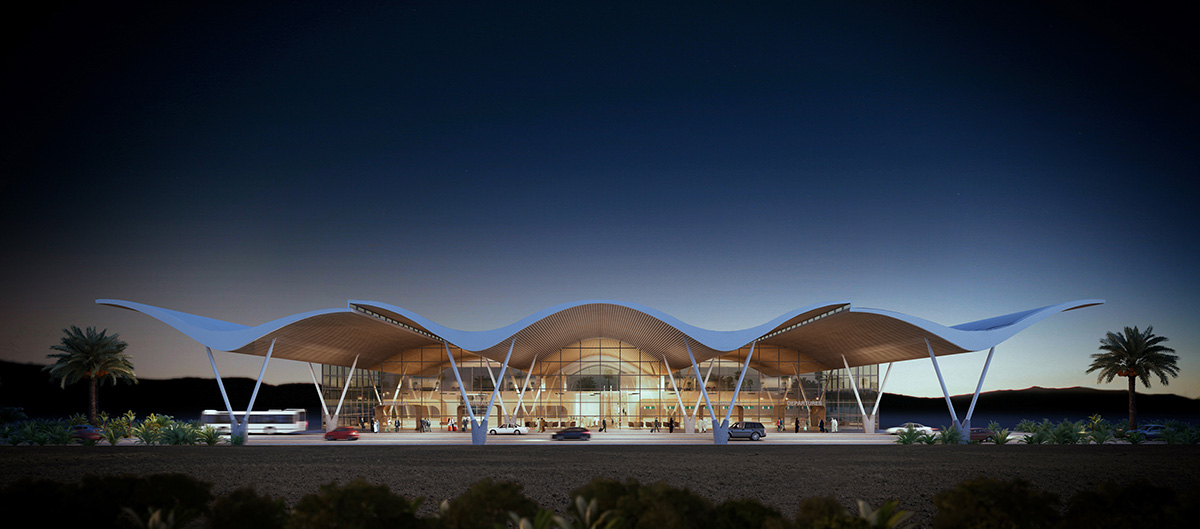 GMW Mimarlık Unveils Images for Prototype Terminals in Saudi Arabia