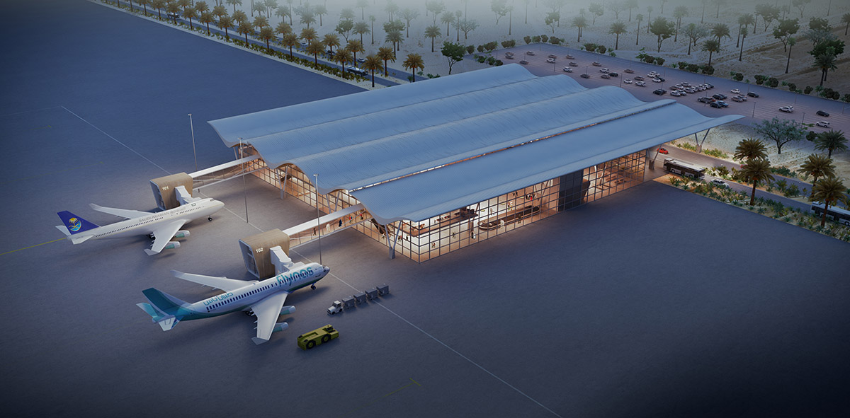 GMW Mimarlık Unveils Images for Prototype Terminals in Saudi Arabia