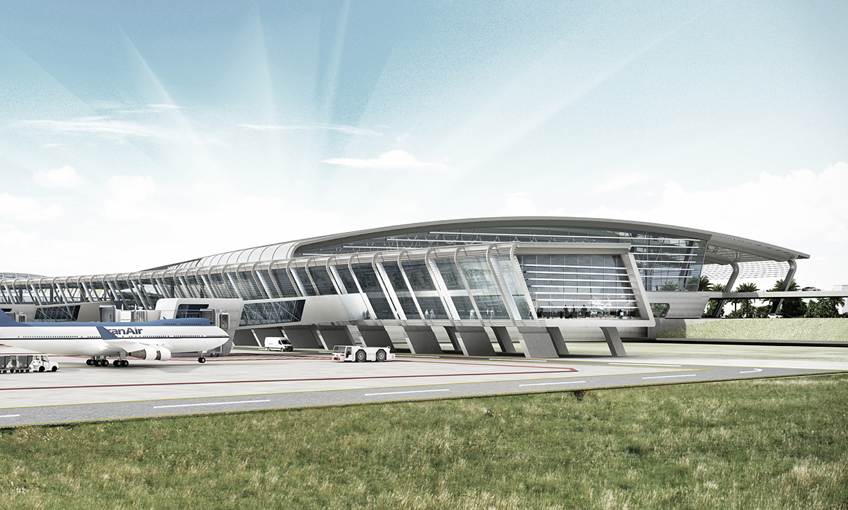 The Linear Arrangement of Spaces: Tehran International Airport T - 2