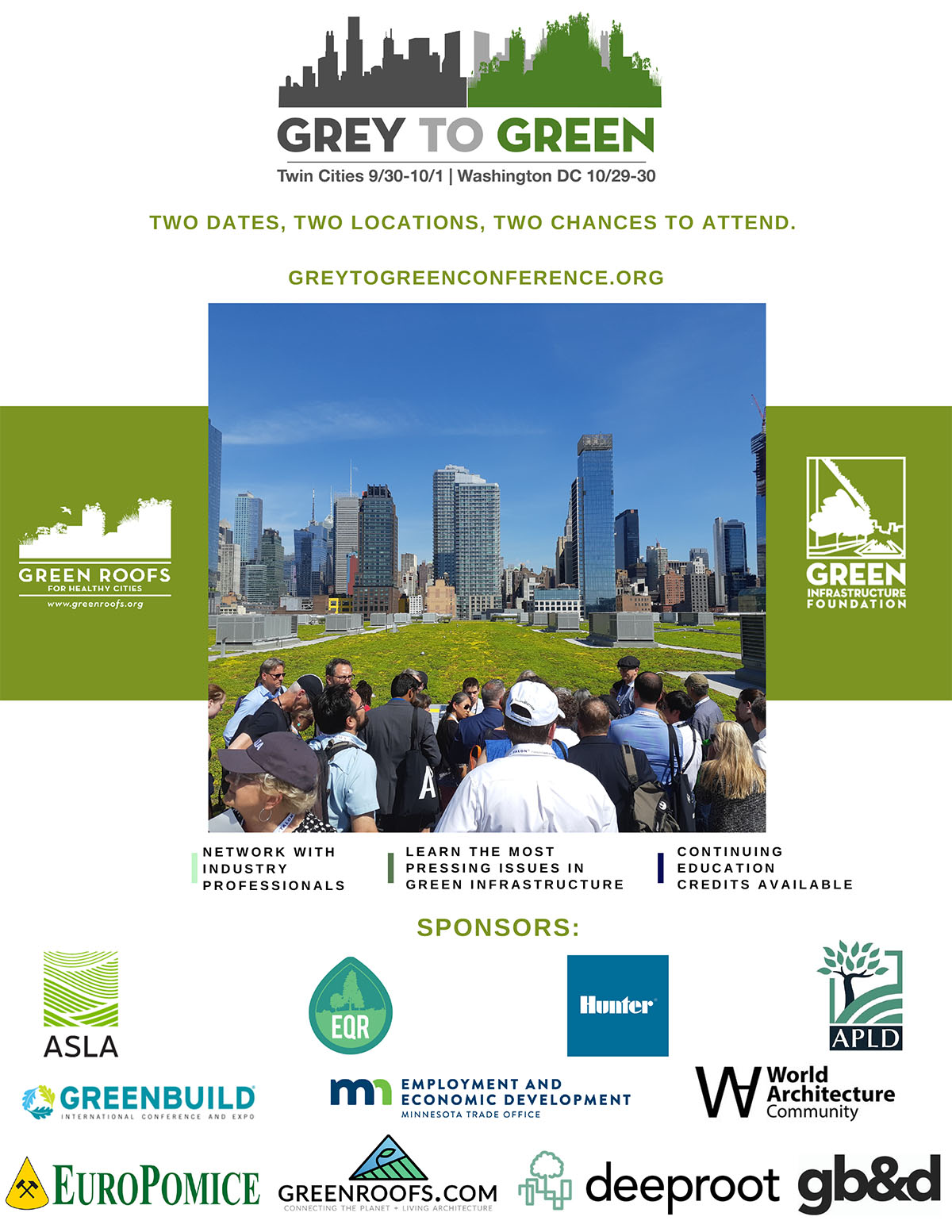 The Grey to Green Conference on Green Infrastructure Moves to the Twin Cities Region This Fall