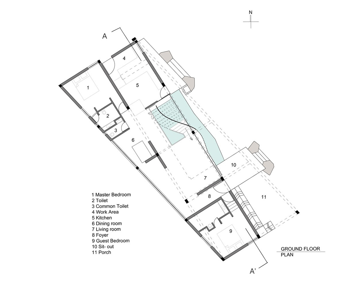 Curvaceous bamboo element changes the soul of this private residence designed by Wallmakers in India