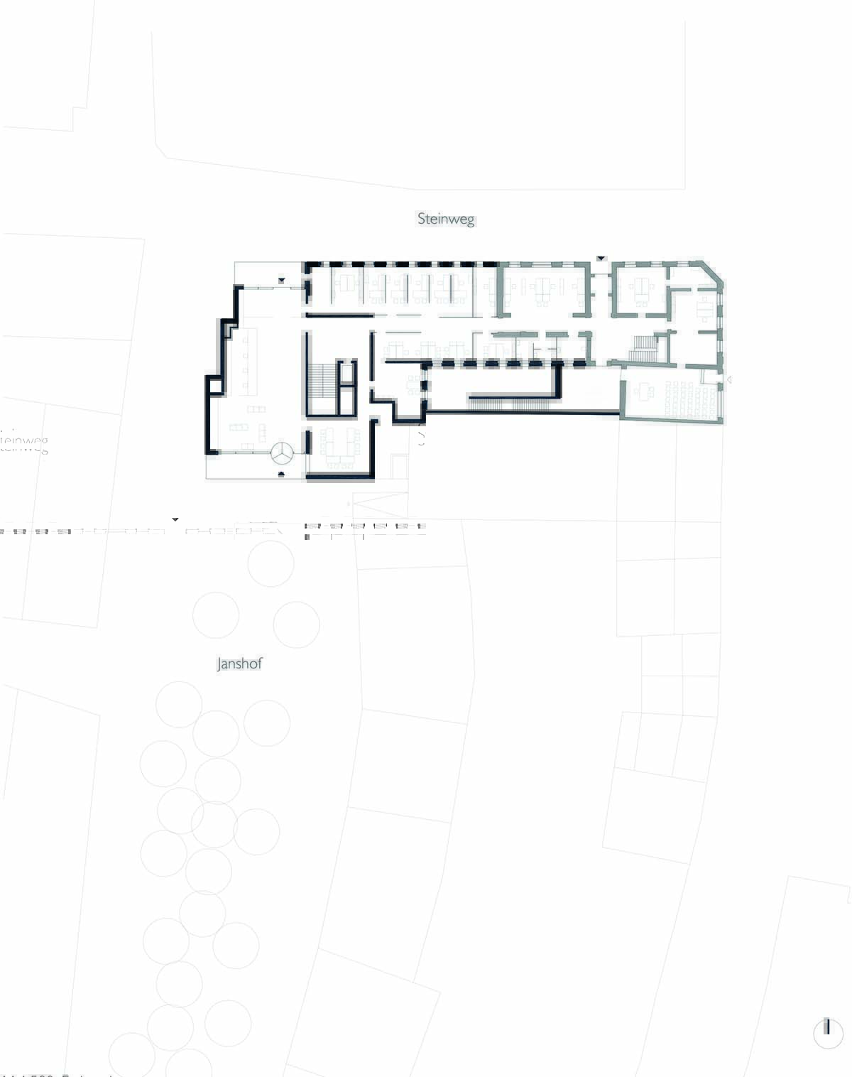 JSWD extends 1960s town hall with interlocking structures and perforated façade in Germany 
