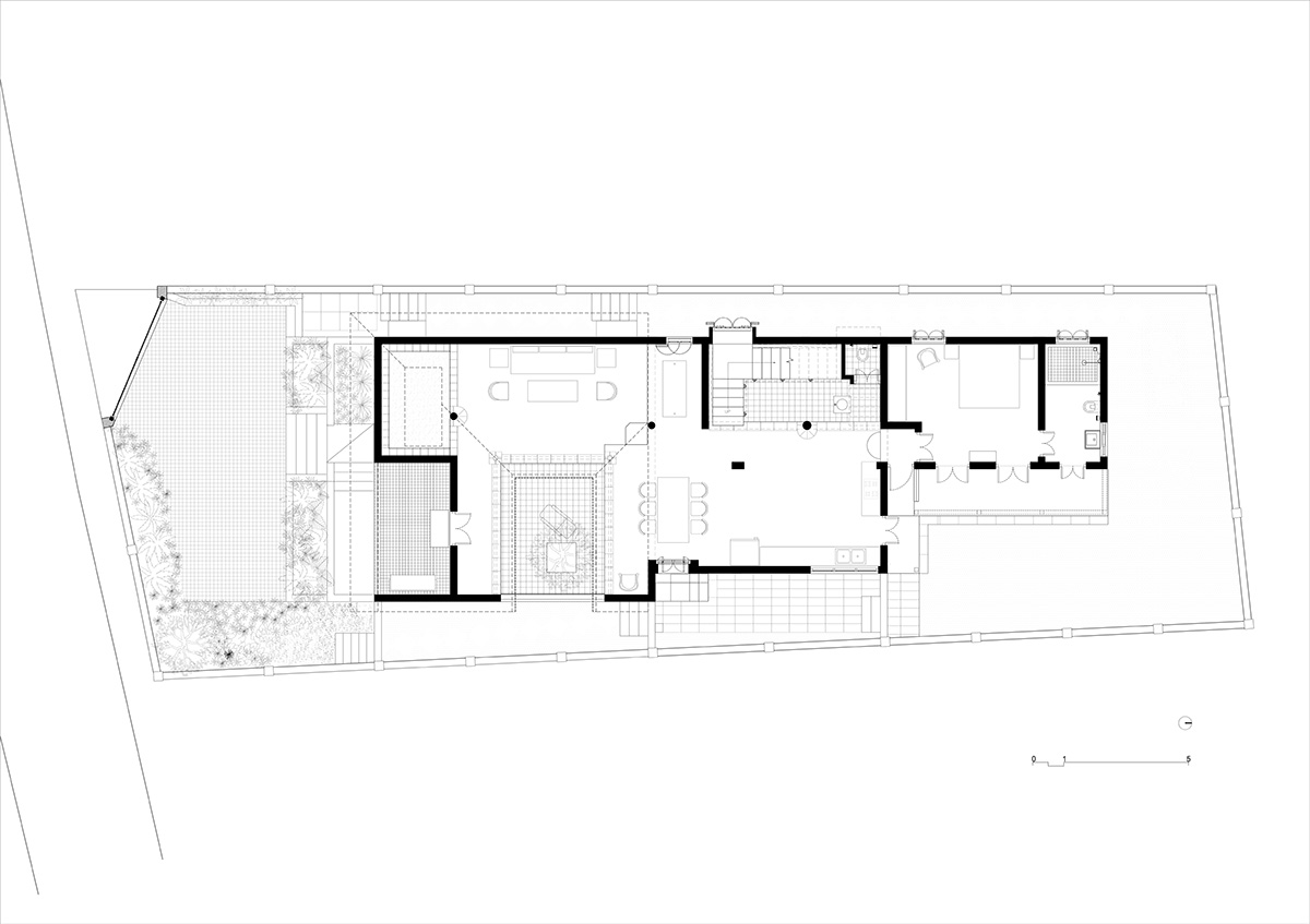 Field Atelier built house with free flowing internal courtyards in North Goa, India