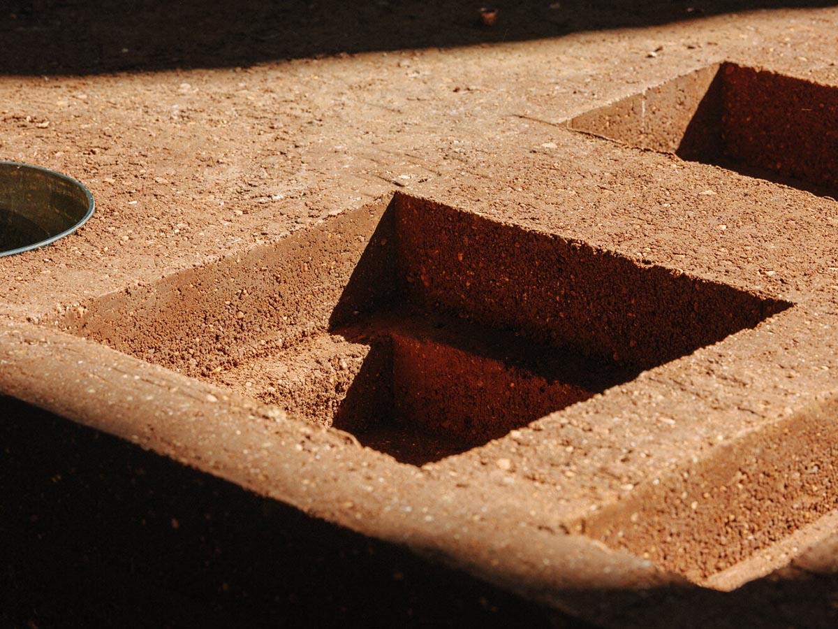 studio Kuidas.works creates zero-waste restaurant in Estonia with a 15-ton rammed-earth table