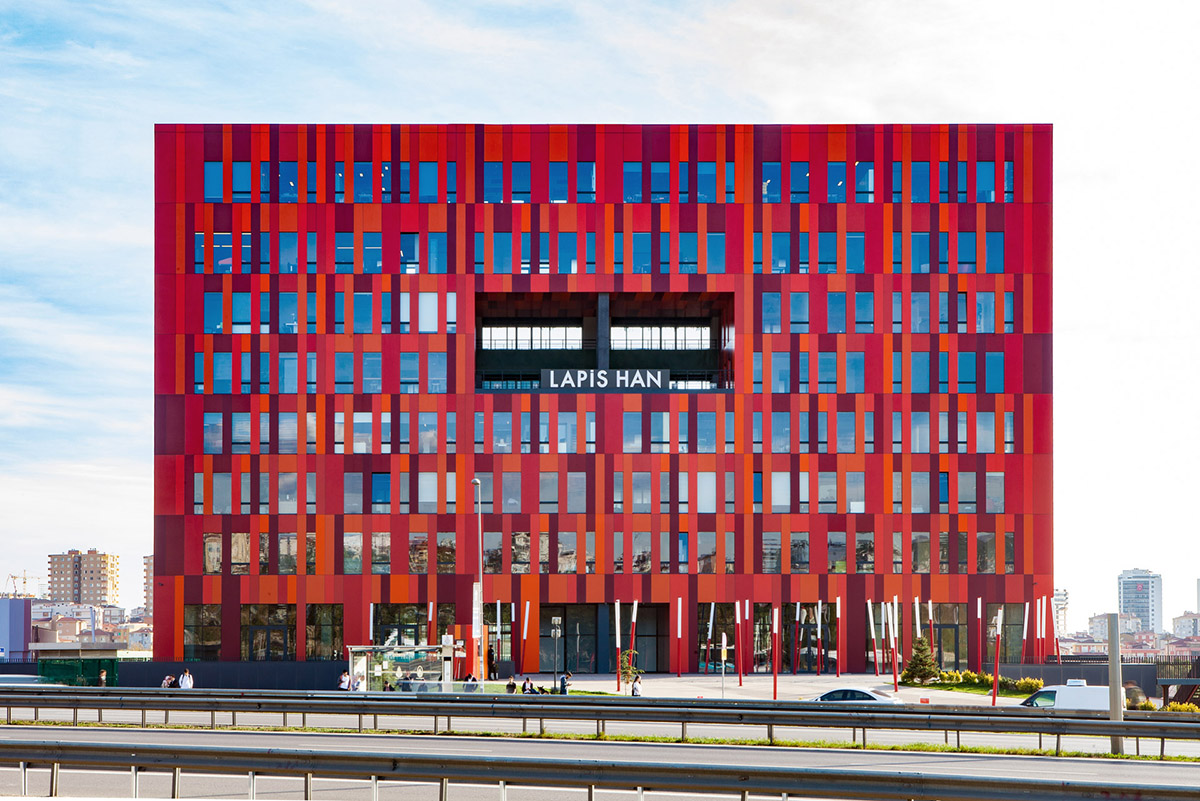 NSMH designs lego-like facade for Gurallar Business Center