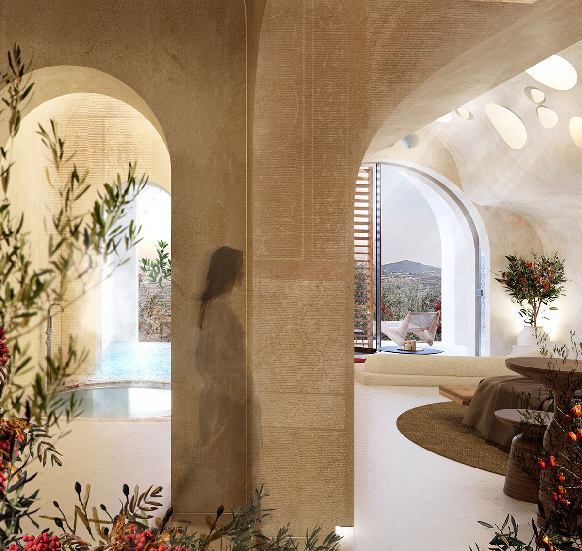 GAD creates carved-out spaces for spa hotel on an abandoned quarry in Cappadocia, Turkey