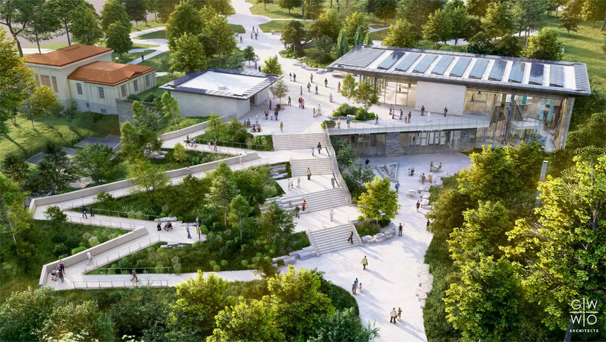 Construction begins on GWWO Architects' new Niagara Falls Welcome Center in the United States  