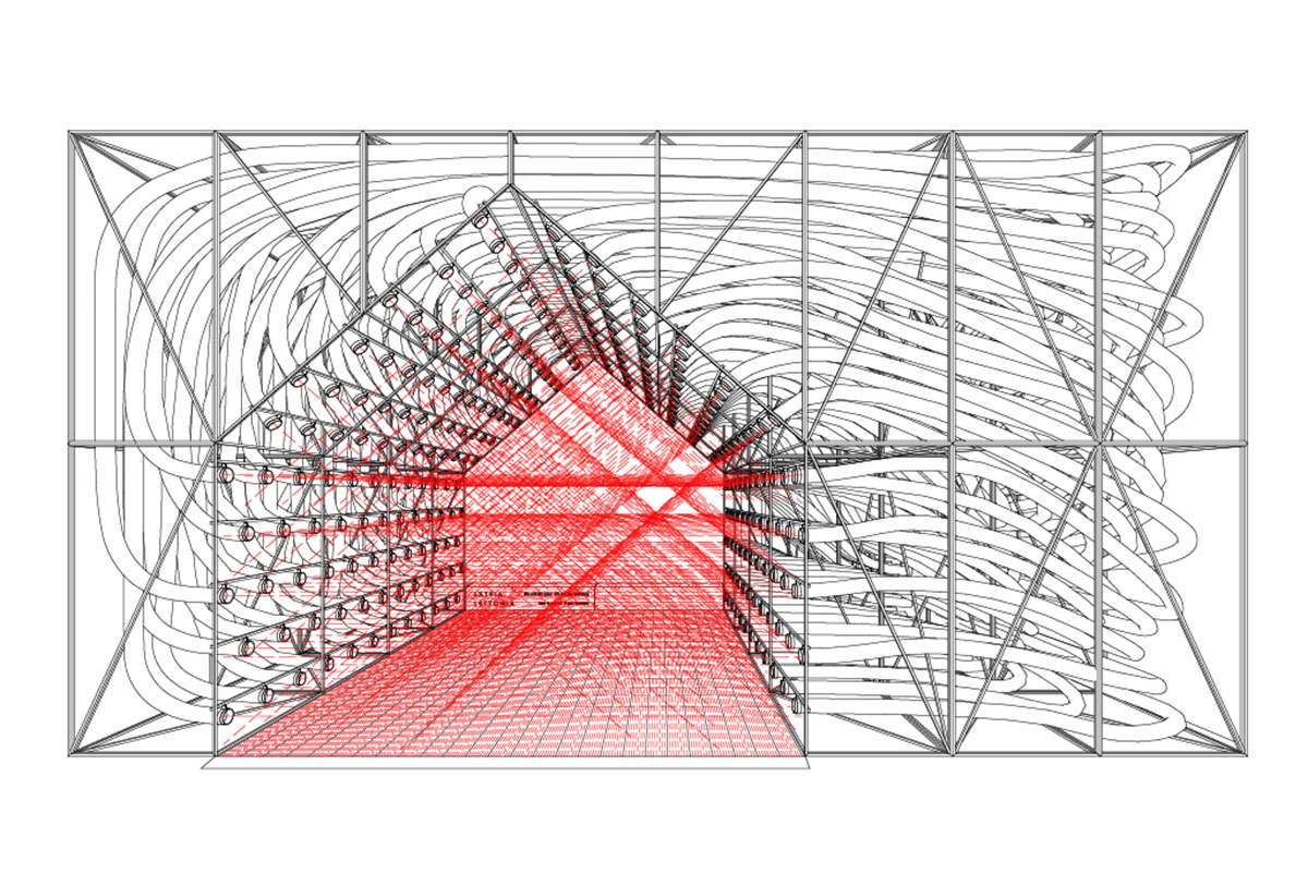 Latvia installs a web of pipes that explore contradictory nature of our relationship with technology