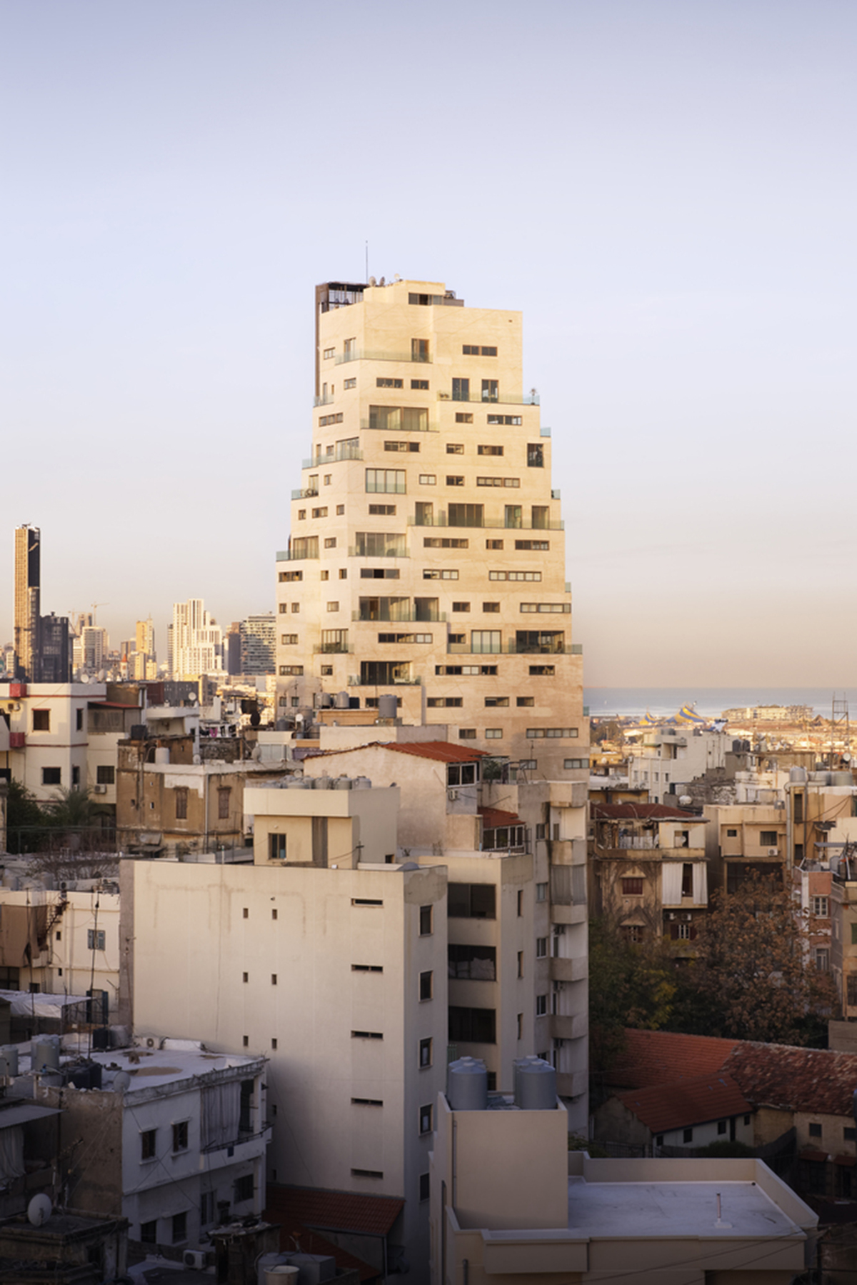 SOA Architectes sculpts Aya Tower with setbacks that create terraces in Beirut