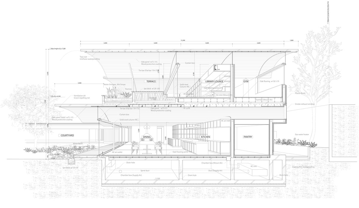 Hiroshi Nakamura & NAP creates barrel-vaulted roofs to offer ample interior space in Japan