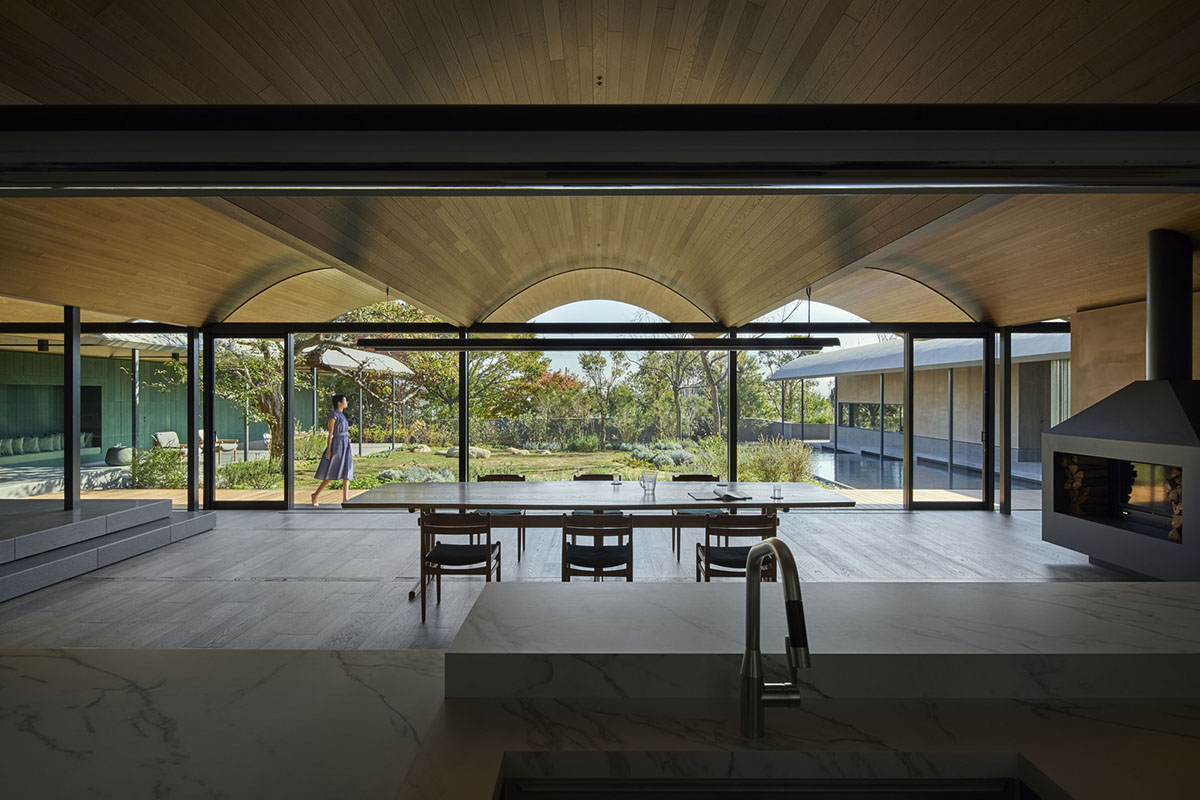 Hiroshi Nakamura & NAP creates barrel-vaulted roofs to offer ample interior space in Japan
